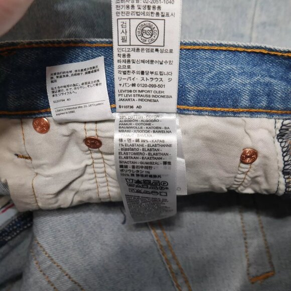 Levis 501 Original Fit Straight Leg Button Fly Denim Jeans Men's Size 36X34 NEW! - Picture 6 of 7